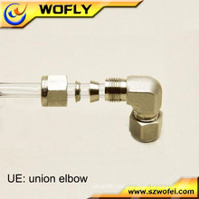 plastic teflon pvc tube pipe pressure fitting 90 degree elbow fitting